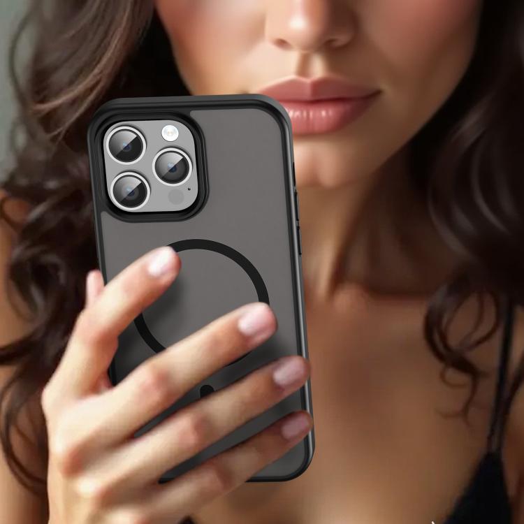 For iPhone 14 Pro Max Fanying Series PC Hybrid TPU Translucent Frosted MagSafe Phone Case