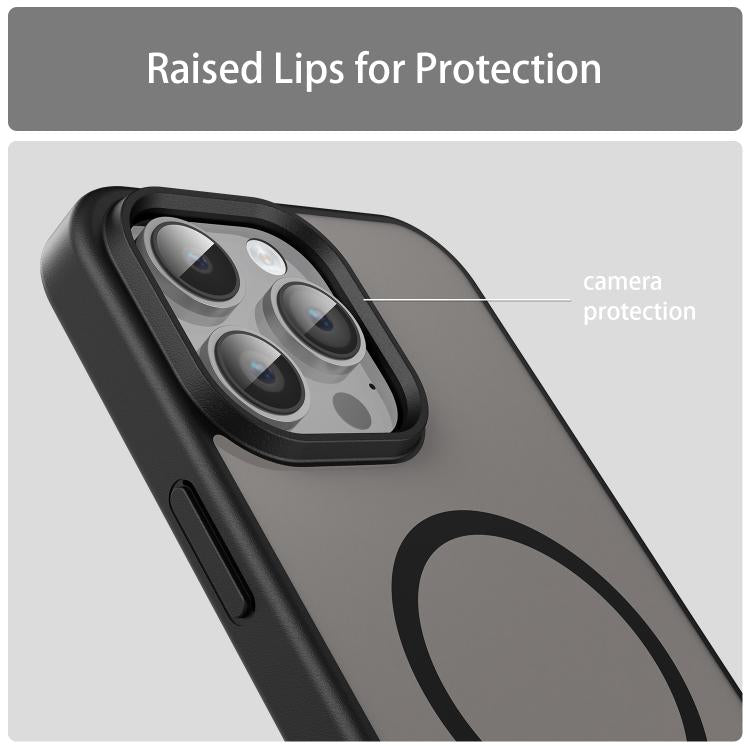 For iPhone 14 Pro Max Fanying Series PC Hybrid TPU Translucent Frosted MagSafe Phone Case