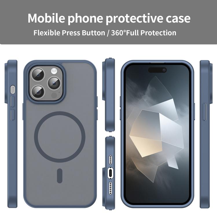 For iPhone 14 Pro Max Fanying Series PC Hybrid TPU Translucent Frosted MagSafe Phone Case