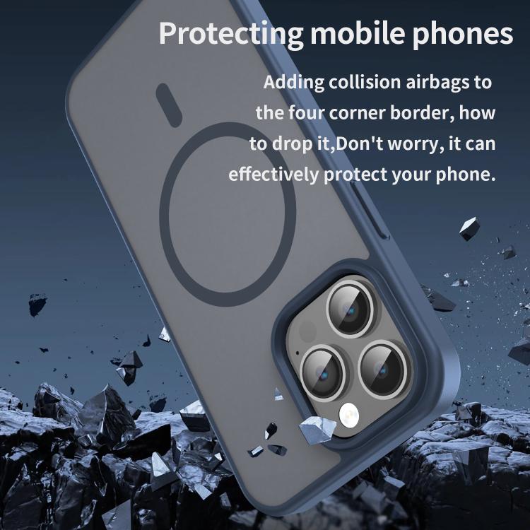 For iPhone 14 Pro Max Fanying Series PC Hybrid TPU Translucent Frosted MagSafe Phone Case