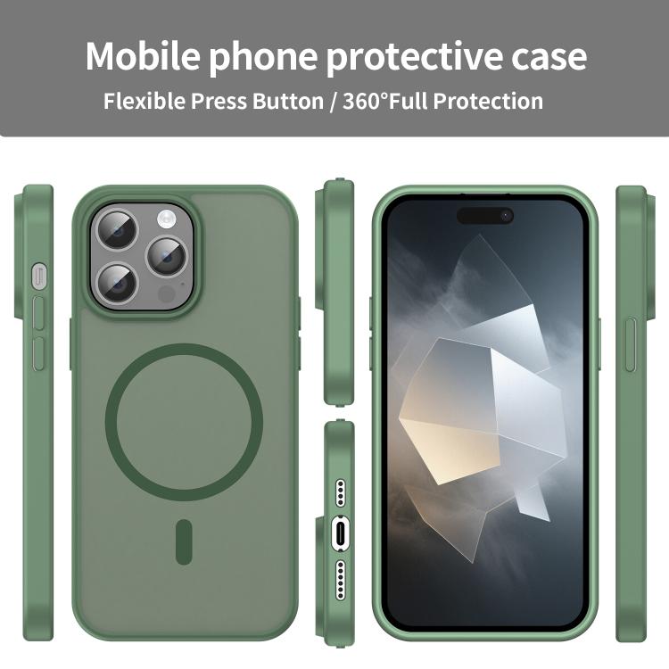 For iPhone 14 Pro Max Fanying Series PC Hybrid TPU Translucent Frosted MagSafe Phone Case