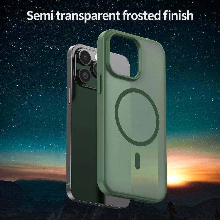 For iPhone 14 Pro Max Fanying Series PC Hybrid TPU Translucent Frosted MagSafe Phone Case