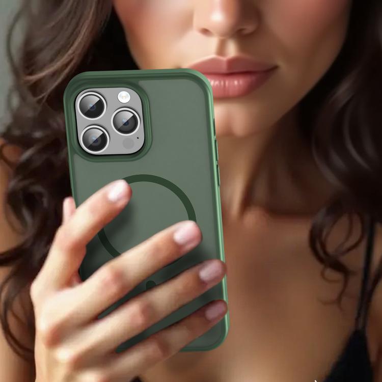 For iPhone 14 Pro Max Fanying Series PC Hybrid TPU Translucent Frosted MagSafe Phone Case