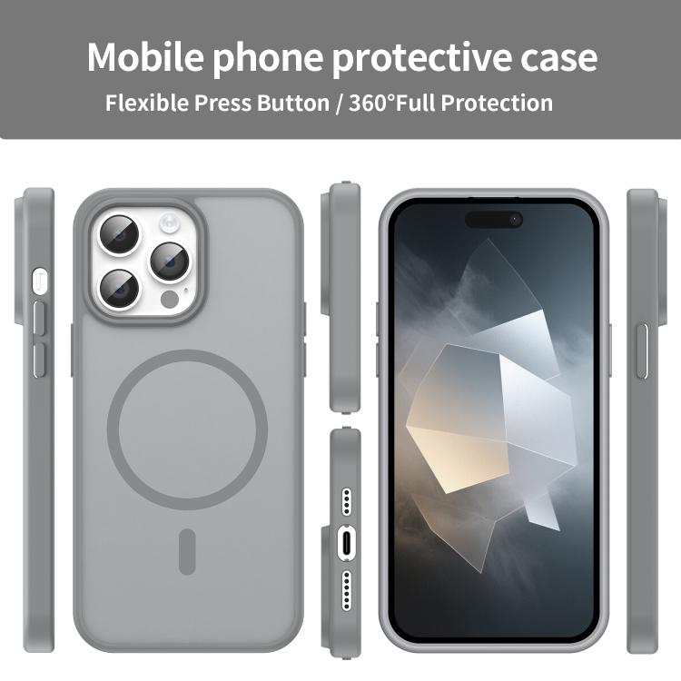 For iPhone 14 Pro Max Fanying Series PC Hybrid TPU Translucent Frosted MagSafe Phone Case