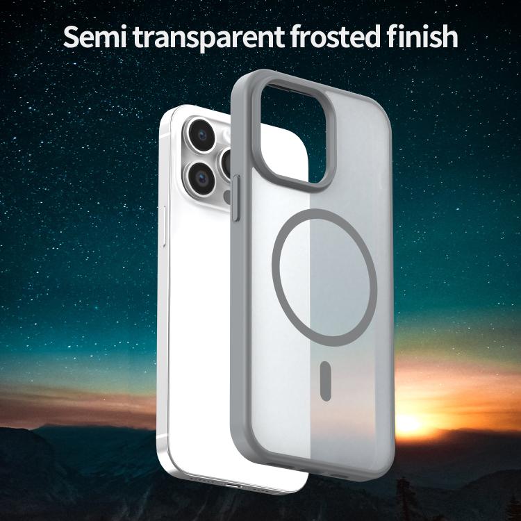 For iPhone 14 Pro Max Fanying Series PC Hybrid TPU Translucent Frosted MagSafe Phone Case