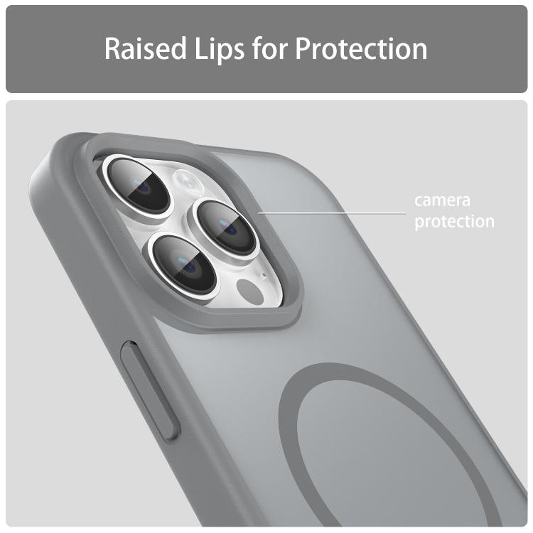 For iPhone 14 Pro Max Fanying Series PC Hybrid TPU Translucent Frosted MagSafe Phone Case