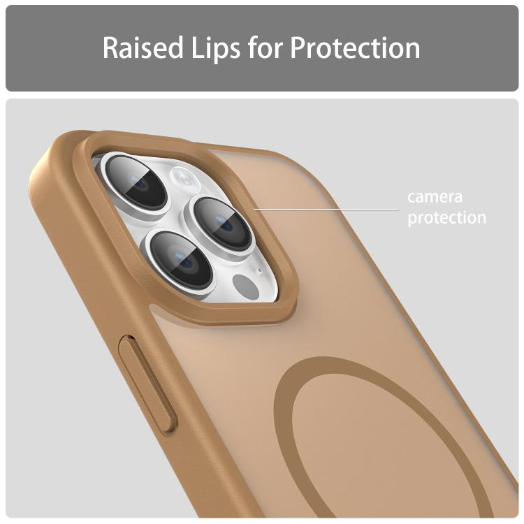 For iPhone 14 Pro Max Fanying Series PC Hybrid TPU Translucent Frosted MagSafe Phone Case
