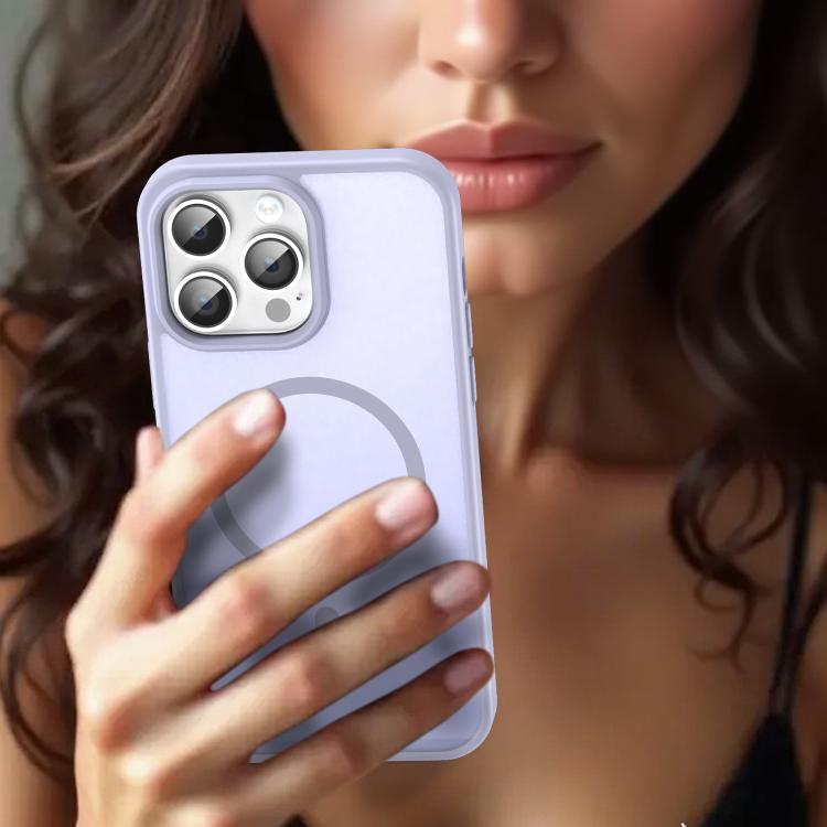 For iPhone 14 Pro Max Fanying Series PC Hybrid TPU Translucent Frosted MagSafe Phone Case