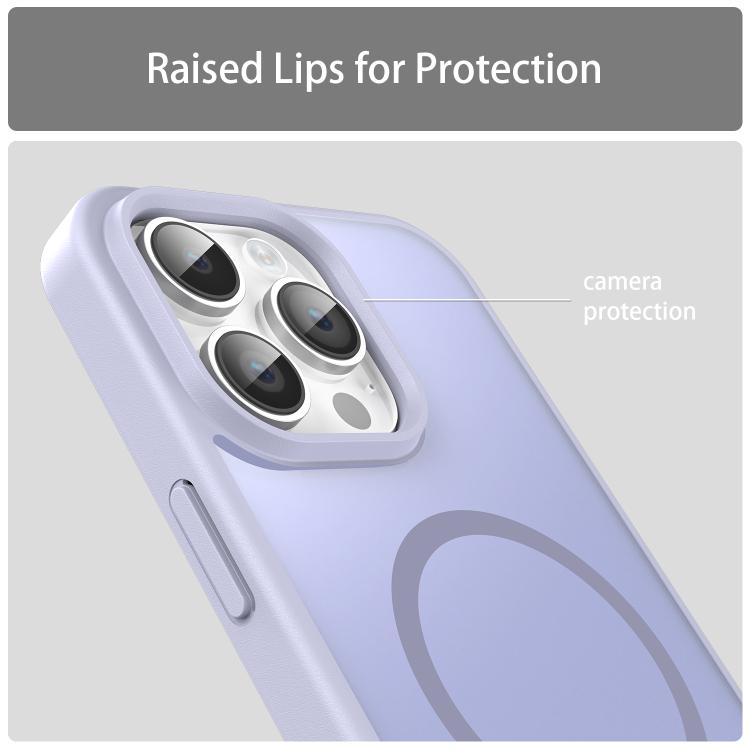 For iPhone 14 Pro Max Fanying Series PC Hybrid TPU Translucent Frosted MagSafe Phone Case