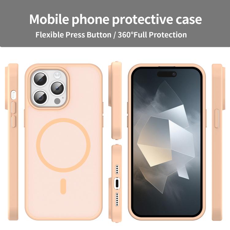 For iPhone 14 Pro Max Fanying Series PC Hybrid TPU Translucent Frosted MagSafe Phone Case