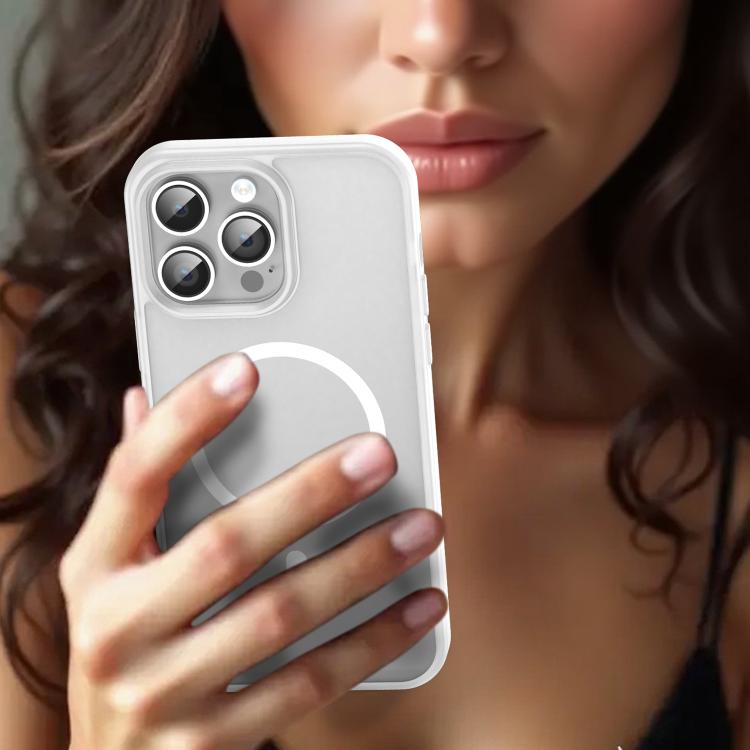 For iPhone 14 Pro Max Fanying Series PC Hybrid TPU Translucent Frosted MagSafe Phone Case