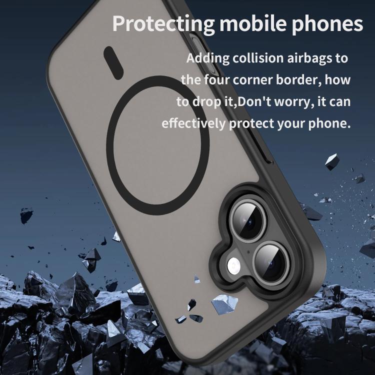 For iPhone 17 Fanying Series PC Hybrid TPU Translucent Frosted MagSafe Phone Case