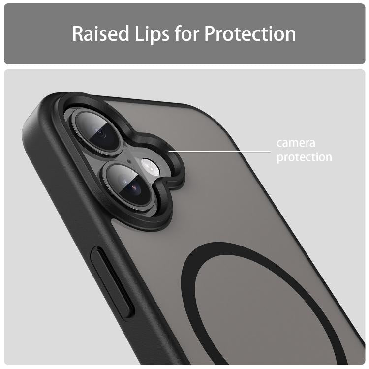 For iPhone 17 Fanying Series PC Hybrid TPU Translucent Frosted MagSafe Phone Case