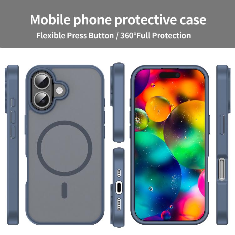 For iPhone 17 Fanying Series PC Hybrid TPU Translucent Frosted MagSafe Phone Case