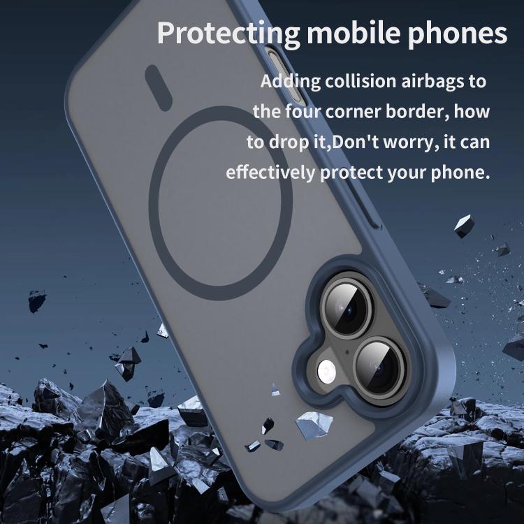 For iPhone 17 Fanying Series PC Hybrid TPU Translucent Frosted MagSafe Phone Case