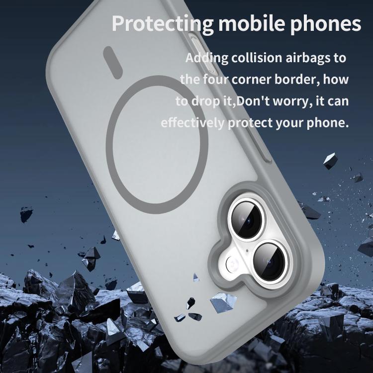 For iPhone 17 Fanying Series PC Hybrid TPU Translucent Frosted MagSafe Phone Case