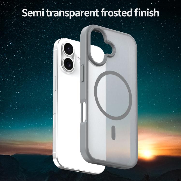 For iPhone 17 Fanying Series PC Hybrid TPU Translucent Frosted MagSafe Phone Case