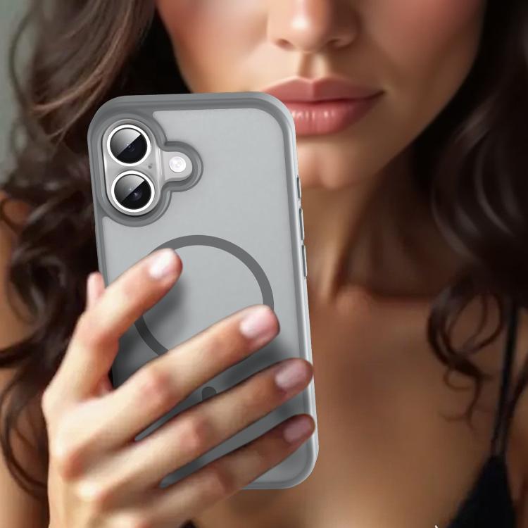 For iPhone 17 Fanying Series PC Hybrid TPU Translucent Frosted MagSafe Phone Case