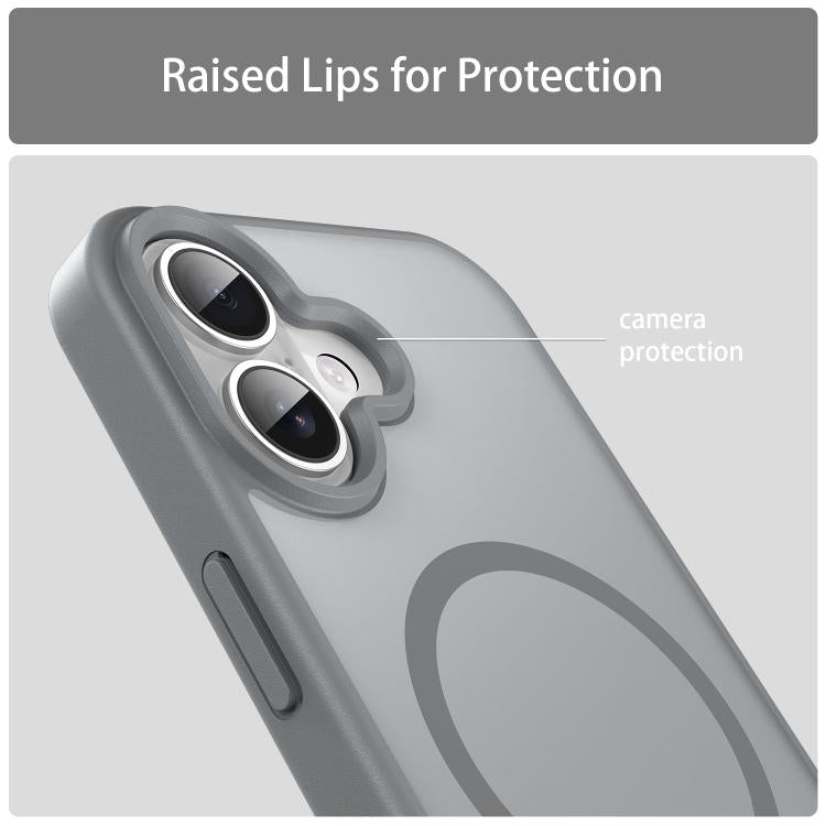 For iPhone 17 Fanying Series PC Hybrid TPU Translucent Frosted MagSafe Phone Case