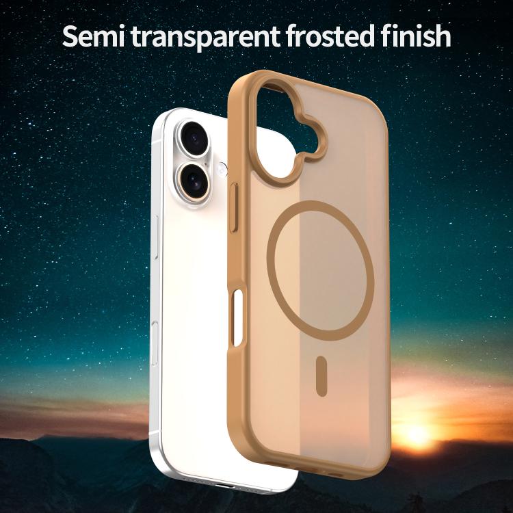 For iPhone 17 Fanying Series PC Hybrid TPU Translucent Frosted MagSafe Phone Case
