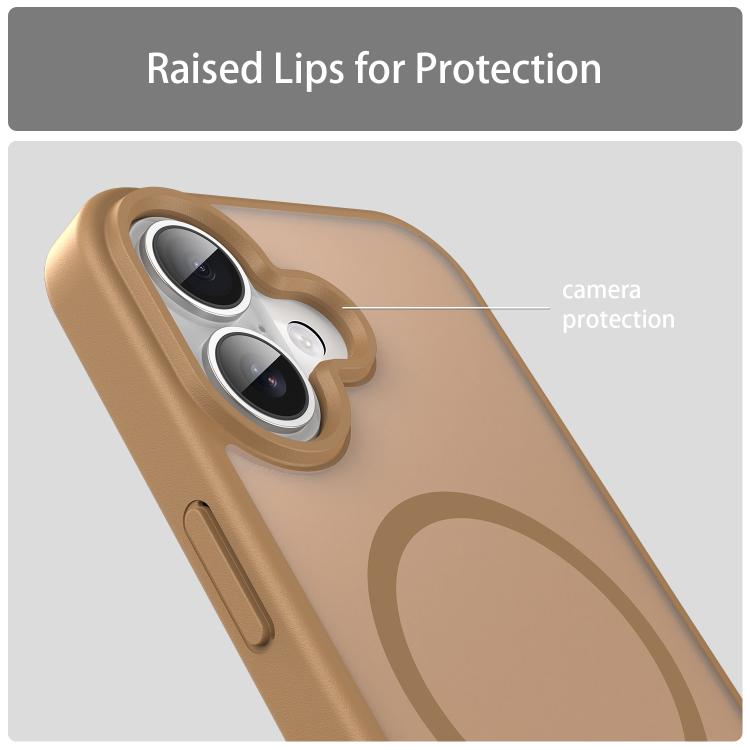 For iPhone 17 Fanying Series PC Hybrid TPU Translucent Frosted MagSafe Phone Case