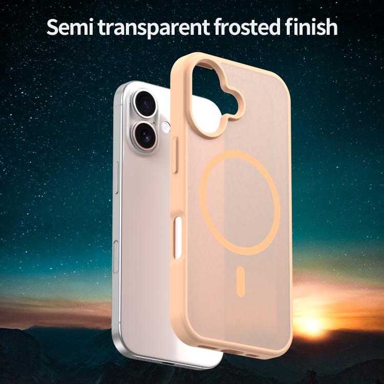 For iPhone 17 Fanying Series PC Hybrid TPU Translucent Frosted MagSafe Phone Case