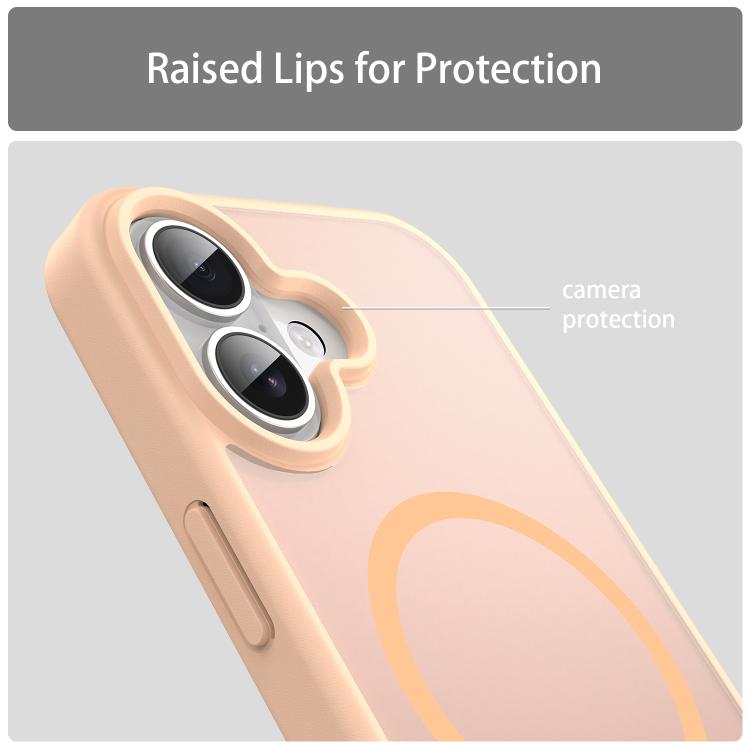 For iPhone 17 Fanying Series PC Hybrid TPU Translucent Frosted MagSafe Phone Case