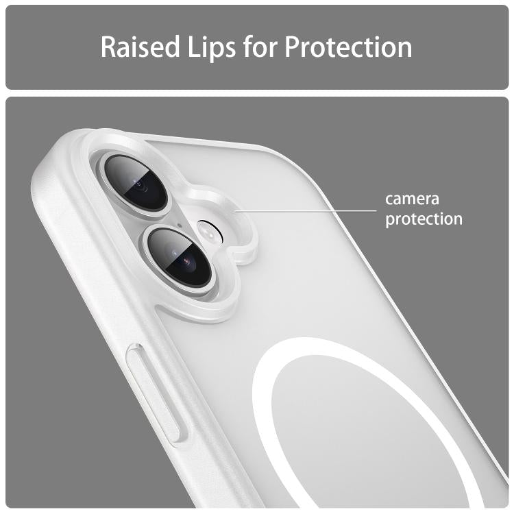 For iPhone 17 Fanying Series PC Hybrid TPU Translucent Frosted MagSafe Phone Case