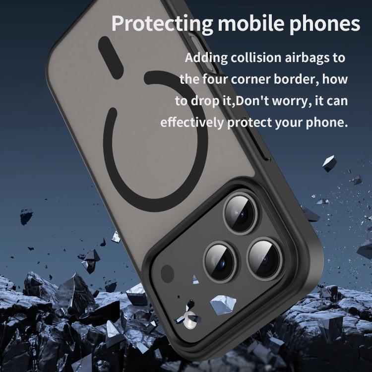 For iPhone 17 Pro Fanying Series PC Hybrid TPU Translucent Frosted MagSafe Phone Case