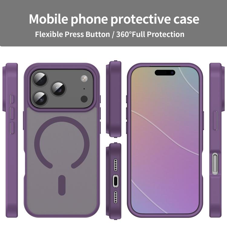 For iPhone 17 Pro Fanying Series PC Hybrid TPU Translucent Frosted MagSafe Phone Case