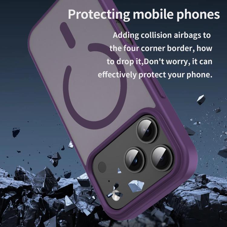 For iPhone 17 Pro Fanying Series PC Hybrid TPU Translucent Frosted MagSafe Phone Case