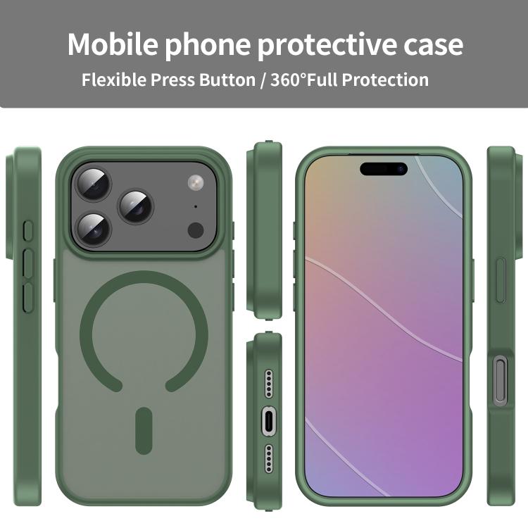 For iPhone 17 Pro Fanying Series PC Hybrid TPU Translucent Frosted MagSafe Phone Case