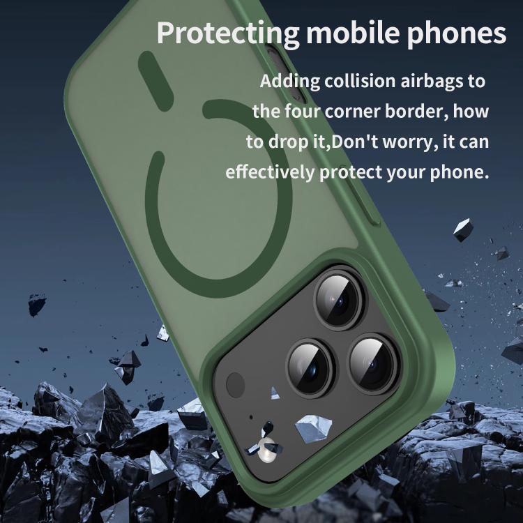 For iPhone 17 Pro Fanying Series PC Hybrid TPU Translucent Frosted MagSafe Phone Case