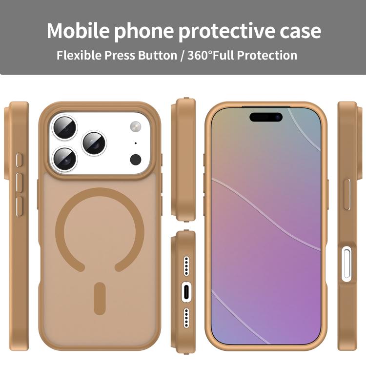 For iPhone 17 Pro Fanying Series PC Hybrid TPU Translucent Frosted MagSafe Phone Case
