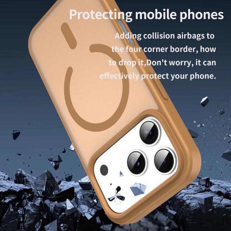 For iPhone 17 Pro Fanying Series PC Hybrid TPU Translucent Frosted MagSafe Phone Case