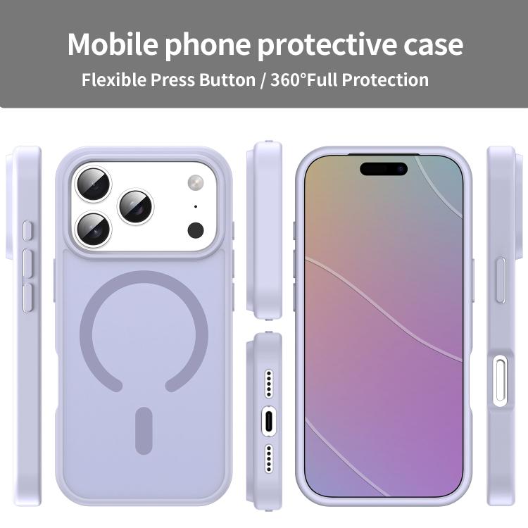 For iPhone 17 Pro Fanying Series PC Hybrid TPU Translucent Frosted MagSafe Phone Case