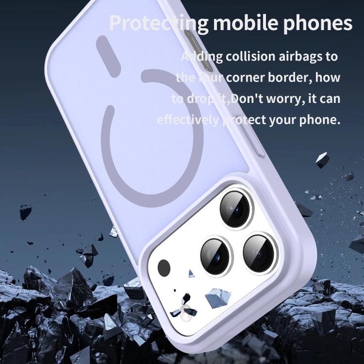 For iPhone 17 Pro Fanying Series PC Hybrid TPU Translucent Frosted MagSafe Phone Case