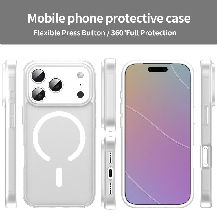 For iPhone 17 Pro Fanying Series PC Hybrid TPU Translucent Frosted MagSafe Phone Case