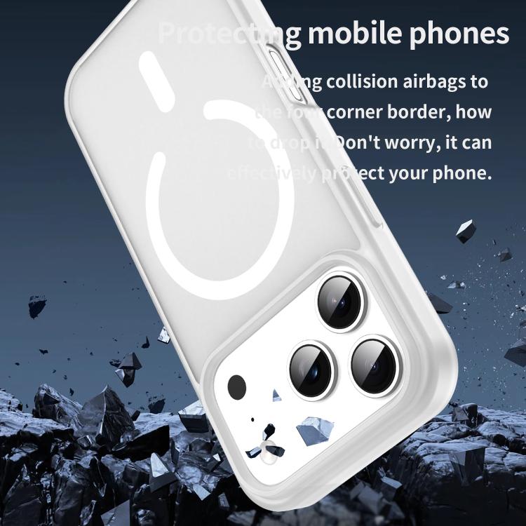 For iPhone 17 Pro Fanying Series PC Hybrid TPU Translucent Frosted MagSafe Phone Case