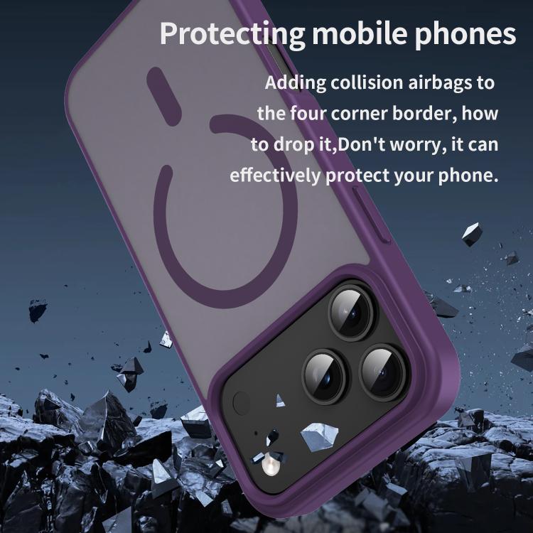For iPhone 17 Pro Max Fanying Series PC Hybrid TPU Translucent Frosted MagSafe Phone Case