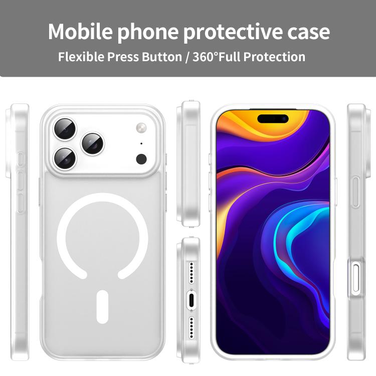 For iPhone 17 Pro Max Fanying Series PC Hybrid TPU Translucent Frosted MagSafe Phone Case