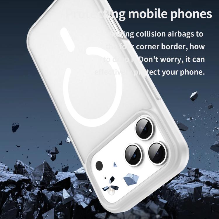 For iPhone 17 Pro Max Fanying Series PC Hybrid TPU Translucent Frosted MagSafe Phone Case