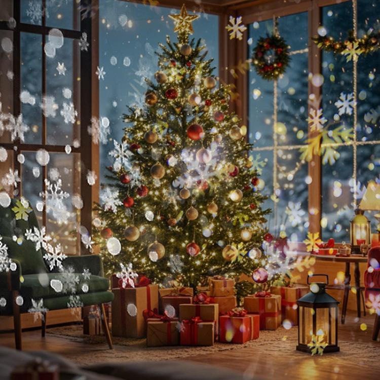 Snowflake Projection Lamp Film Pattern Holiday Atmosphere Light