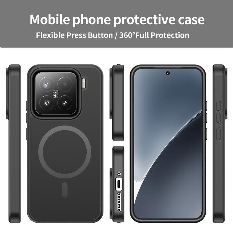 For Xiaomi 15 Fanying Series PC Hybrid TPU Translucent Frosted MagSafe Phone Case