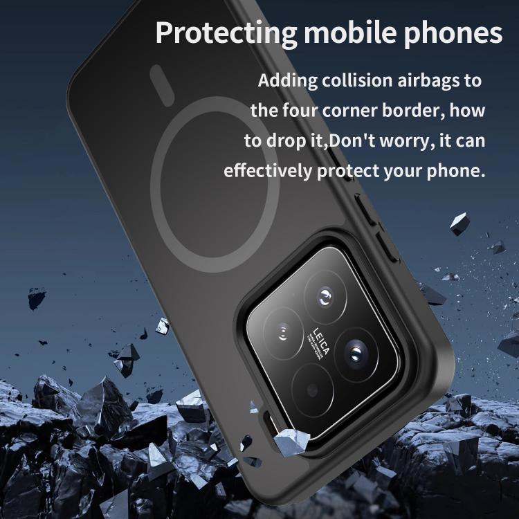 For Xiaomi 15 Fanying Series PC Hybrid TPU Translucent Frosted MagSafe Phone Case