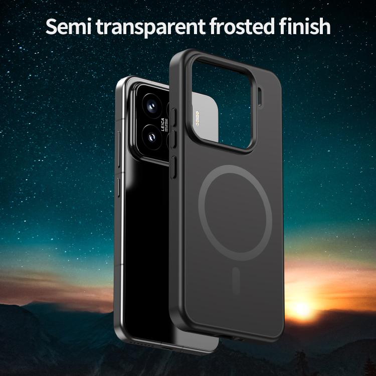 For Xiaomi 15 Fanying Series PC Hybrid TPU Translucent Frosted MagSafe Phone Case