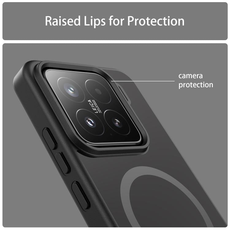 For Xiaomi 15 Fanying Series PC Hybrid TPU Translucent Frosted MagSafe Phone Case