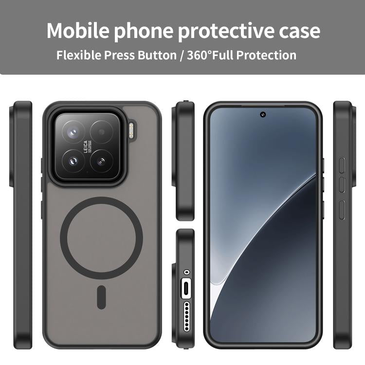 For Xiaomi 15 Fanying Series PC Hybrid TPU Translucent Frosted MagSafe Phone Case