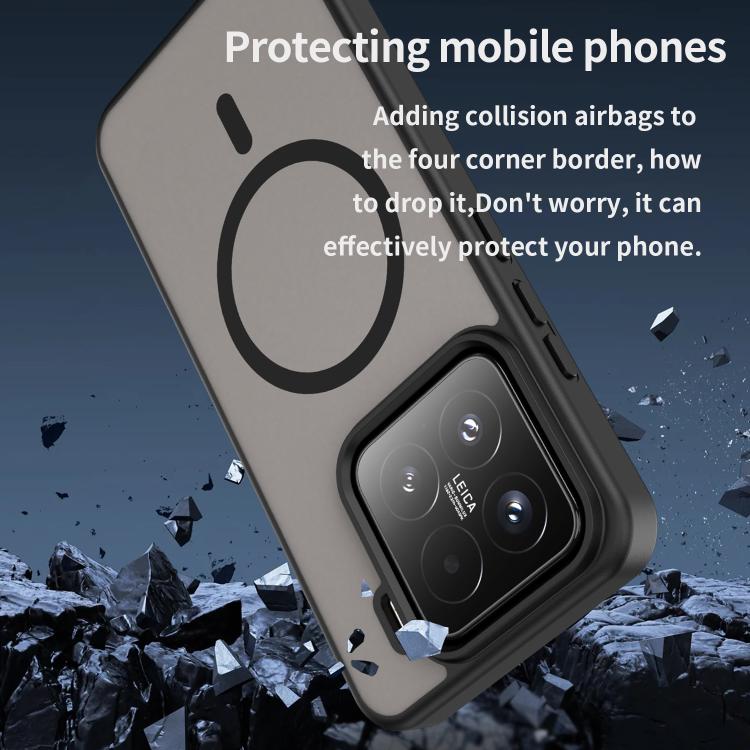 For Xiaomi 15 Fanying Series PC Hybrid TPU Translucent Frosted MagSafe Phone Case