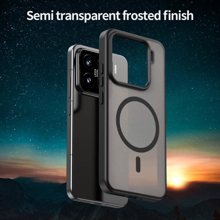 For Xiaomi 15 Fanying Series PC Hybrid TPU Translucent Frosted MagSafe Phone Case